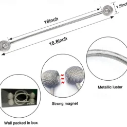 Magnetic Curtain Tie Backs Window Gold Curtain Tiebacks Buckles Holdbacks Clip for Home Bedroom Office Decorative Curtain 1 PCS