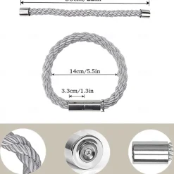 Magnetic Curtain Tie Backs Window,Pearl Beaded Tieback Curtain Holdbacks,Buckles Clip for Home Bedroom Office Decorative Curtain