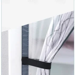 Magnetic Door Screen Mesh Screen Mosquito Net for Door Curtain Printed Pattern Bedroom Livingroom Children's Room