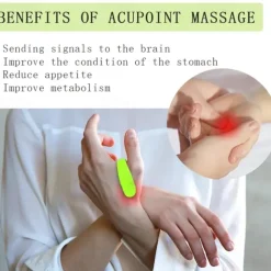 Magnetic Finger Joint Tiger Point Massage Clip Hand Meridian Massager Acupressure Clip For Thumbs Headache Blood Circulation