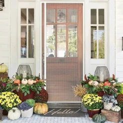 Magnetic Fly Insect Screen Door,Anti-Tearing Reinforced Fiberglass Insect Fly with Self Sealing Magnets,Anti Mosquito Fly Curtain Door Screens