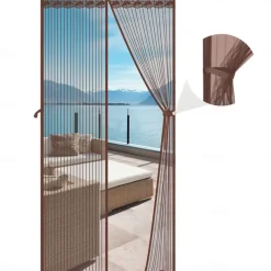 Magnetic Fly Screen Door, 90x210 cm, Insect Protection, Fly Curtain, Magnetic Door Curtains Against Flies Mosquito Velcro Mounting Door Mosquito Net for Balcony Door Patio Door Caravan