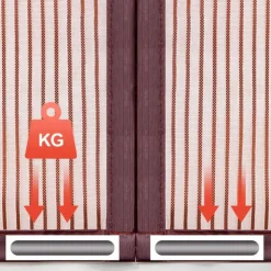 Magnetic Screen Door Portable, Fly Or Bug Screen Magnetic, Doorway For Sliding Door,Garage,Patio,Kitchen,Living,Window Room,Bedroom,Bar,Pet and Kid Easy Entry