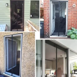 Magnetic Screen Door Portable, Fly Or Bug Screen Magnetic, Doorway For Sliding Door,Garage,Patio,Kitchen,Living,Window Room,Bedroom,Bar,Pet and Kid Easy Entry