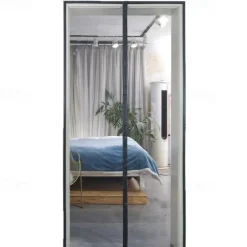 Magnetic Screen Door Portable, Fly Or Bug Screen Magnetic, Doorway Mosquito Net For Sliding Door,Garage,Patio,Kitchen,Living,Window Room,Bedroom,Bar,Pet and Kid Easy Entry