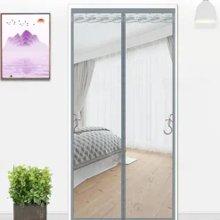 Magnetic Screen Door Portable, Fly Or Bug Screen Magnetic, Doorway For Sliding Door,Garage,Patio,Kitchen,Living,Window Room,Bedroom,Bar,Pet and Kid Easy Entry