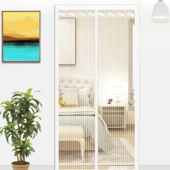 Magnetic Screen Door Portable, Fly Or Bug Screen Magnetic, Doorway For Sliding Door,Garage,Patio,Kitchen,Living,Window Room,Bedroom,Bar,Pet and Kid Easy Entry