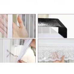 Magnetic Screen Door Portable, Fly Or Bug Screen Magnetic, Doorway For Sliding Door,Garage,Patio,Kitchen,Living,Window Room,Bedroom,Bar,Pet and Kid Easy Entry