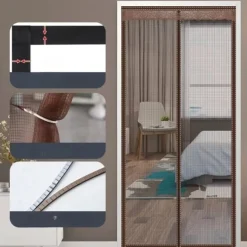 Magnetic Screen Door Portable, Mesh Screen Door Fly or Bug Screen Magnetic, Doorway For Sliding Door,Garage,Patio,Kitchen,Living,Window Room,Bedroom,Bar,Pet and Kid Easy Entry