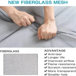 Magnetic Screen Door Portable, Fly Or Bug Screen Magnetic, Doorway For Sliding Door,Garage,Patio,Kitchen,Living,Window Room,Bedroom,Bar,Pet and Kid Easy Entry