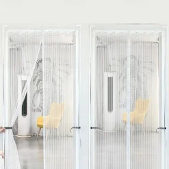 Magnetic Screen Doors with Magnets for Doors, Fiberglass Mesh Curtain, Automatic Closing Quiet for Patio, Deck, Porch, Balcony, Glass, Garage and Even Sliding Doors