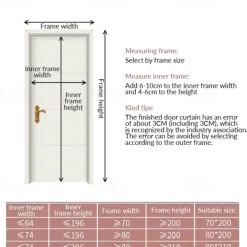 Magnetic Screen Doors with Magnets for Doors, Fiberglass Mesh Curtain, Automatic Closing Quiet for Patio, Deck, Porch, Balcony, Glass, Garage and Even Sliding Doors
