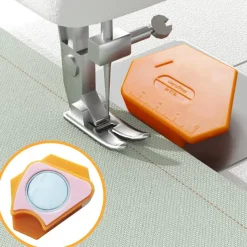Magnetic Seam Guide for Sewing Machine, Strong & Multifunctional Magnet Sewing Guide with Scale Perfect for Straight Stitching, Hemming, Quilting Serger Machines Universal Sewing Accessories