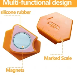 Magnetic Seam Guide for Sewing Machine, Strong & Multifunctional Magnet Sewing Guide with Scale Perfect for Straight Stitching, Hemming, Quilting Serger Machines Universal Sewing Accessories