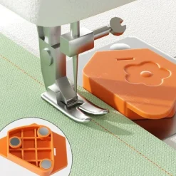 Magnetic Seam Guide for Sewing Machine, Strong & Multifunctional Magnet Sewing Guide with Scale Perfect for Straight Stitching, Hemming, Quilting Serger Machines Universal Sewing Accessories
