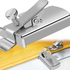 Magnetic Seam Guide for Sewing Machine Magnetic Sewing Guide with Clip Multifunctional Ruler Hemmer Guide Seam Guide Hem Guide for Walking Foot Sewing Machine Sewing Supplies Accessories