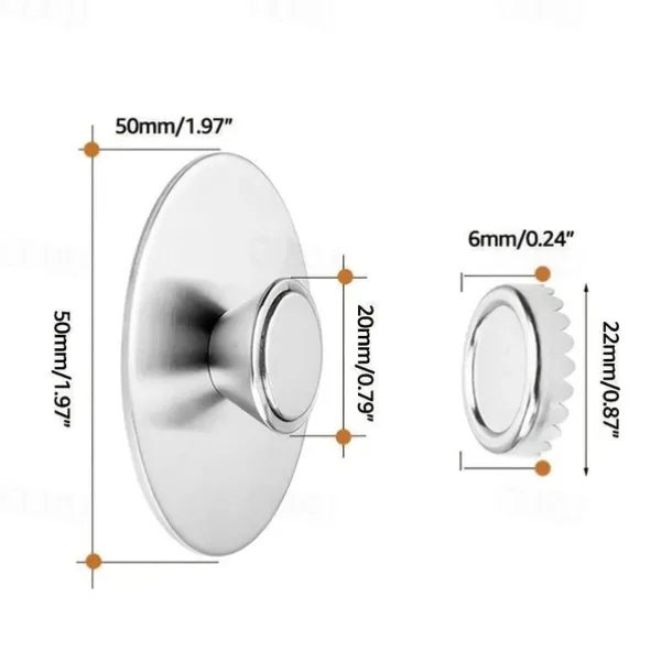 Magnetic Soap Holder Self Draining,Bar Soap Holder for Shower Wall, Stainless Steel Soap Savers for Bar Soap, Kitchen/Bathroom Soap Dishes, Easy Clean Soap Holders for Shower