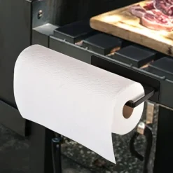 Magnetic Wrought Iron Paper Towel Holder – Punch-Free Kitchen Storage Rack for Refrigerator & RV, Fits Most Rolls, Plastic Wrap & Towels