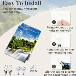 Magnificent Waterfall Hanging Tapestry Wall Art Large Tapestry Mural Decor Photograph Backdrop Blanket Curtain Home Bedroom Living Room Decoration