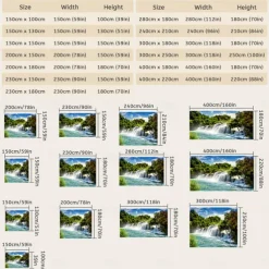 Magnificent Waterfall Hanging Tapestry Wall Art Large Tapestry Mural Decor Photograph Backdrop Blanket Curtain Home Bedroom Living Room Decoration