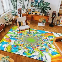 Mandala Bohemian Area Rug Livingroom Rug Kitchen Mat Non-Slip Oil Proof Floor Mat Rug Indoor Outdoor Mat Bedroom Decor Bathroom Mat Entrance Rug Door Mat