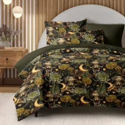 Mandala Bohemian Duvet Cover Full Size Bedding Set Cotton Bed Sets Quilt Cover Soft Lightweight Comforter Cover with 2 Pillowcases for Summer Spring Sun and Moon