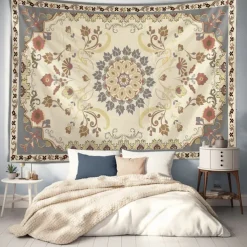 Mandala Bohemian Paisely Hanging Tapestry Wall Art Large Tapestry Mural Decor Photograph Backdrop Blanket Curtain Home Bedroom Living Room Decoration