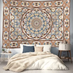 Mandala Bohemian Paisely Hanging Tapestry Wall Art Large Tapestry Mural Decor Photograph Backdrop Blanket Curtain Home Bedroom Living Room Decoration