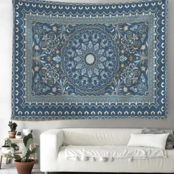 Mandala Bohemian Paisely Hanging Tapestry Wall Art Large Tapestry Mural Decor Photograph Backdrop Blanket Curtain Home Bedroom Living Room Decoration