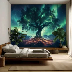 Mandala Hanging Tapestry Tree of Life Wall Art Large Tapestry Mural Decor Photograph Backdrop Blanket Curtain Home Bedroom Living Room Decoration