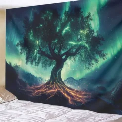 Mandala Hanging Tapestry Tree of Life Wall Art Large Tapestry Mural Decor Photograph Backdrop Blanket Curtain Home Bedroom Living Room Decoration