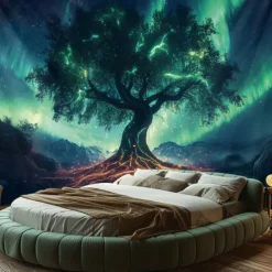 Mandala Hanging Tapestry Tree of Life Wall Art Large Tapestry Mural Decor Photograph Backdrop Blanket Curtain Home Bedroom Living Room Decoration