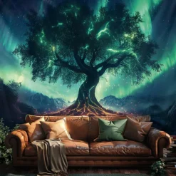 Mandala Hanging Tapestry Tree of Life Wall Art Large Tapestry Mural Decor Photograph Backdrop Blanket Curtain Home Bedroom Living Room Decoration