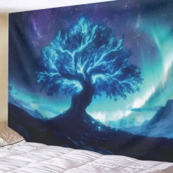 Mandala Hanging Tapestry Tree of Life Wall Art Large Tapestry Mural Decor Photograph Backdrop Blanket Curtain Home Bedroom Living Room Decoration