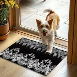 Mandala Paisely Doormat Kitchen Mat Floor Mat Non-Slip Area Rug Oil Proof Rug Indoor Outdoor Mat Bedroom Decor Bathroom Mat Entrance Rug Spring Summer