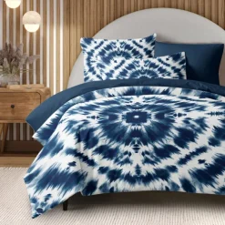 Mandala Tie Dye Duvet Cover Full Size Bedding Set Bed Sets Quilt Cover Soft Lightweight Comforter Cover with 2 Pillowcases for Summer Spring