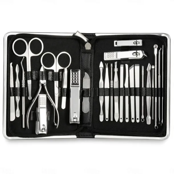 Manicure Set Pedicure Kit - 26 Pieces Manicure Kit Professional Nail Clippers, Stainless Steel Nail Care Kit Pedicure Set For Women Men