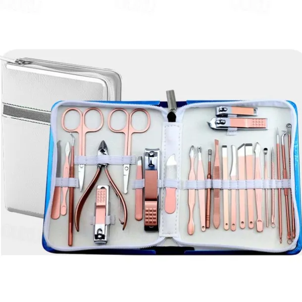 Manicure Set Pedicure Kit - 26 Pieces Manicure Kit Professional Nail Clippers, Stainless Steel Nail Care Kit Pedicure Set For Women Men