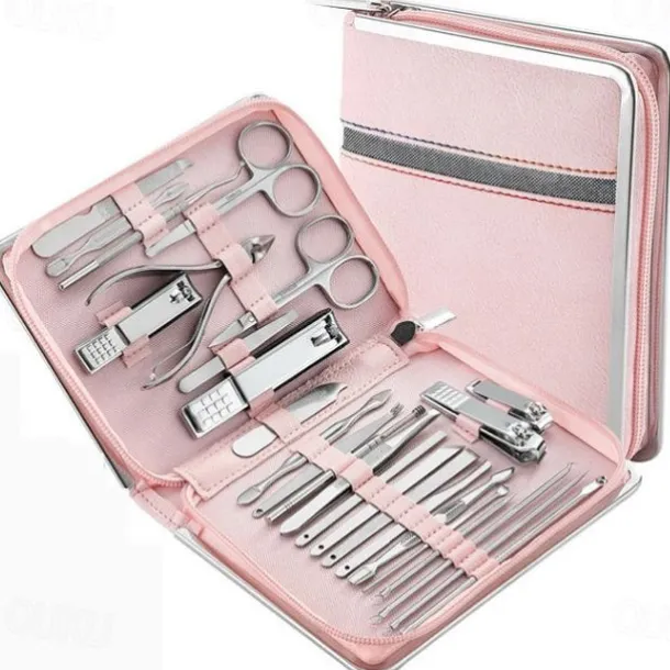 Manicure Set Pedicure Kit - 26 Pieces Manicure Kit Professional Nail Clippers, Stainless Steel Nail Care Kit Pedicure Set For Women Men