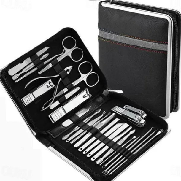 Manicure Set Pedicure Kit - 26 Pieces Manicure Kit Professional Nail Clippers, Stainless Steel Nail Care Kit Pedicure Set For Women Men