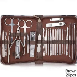 Manicure Set Pedicure Kit - 26 Pieces Manicure Kit Professional Nail Clippers, Stainless Steel Nail Care Kit Pedicure Set For Women Men