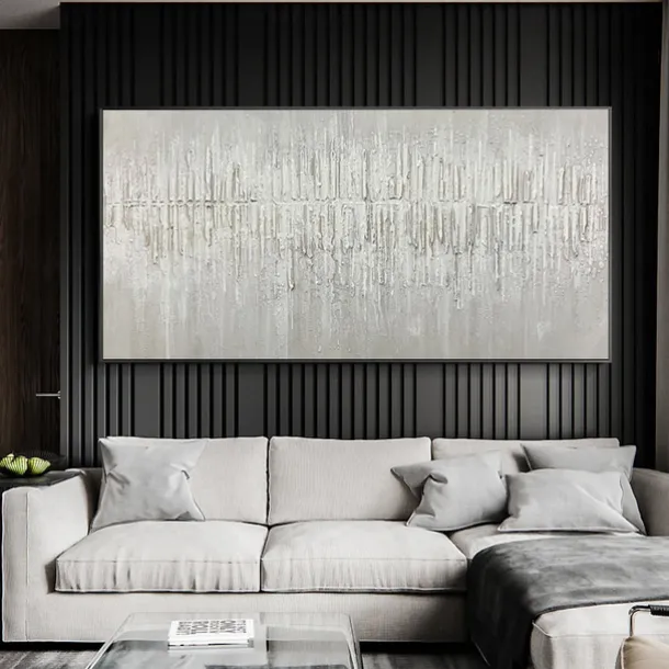 Manual Handmade Oil Painting Hand Painted Horizontal Panoramic Abstract Famous Modern Realism Rolled Canvas (No Frame)