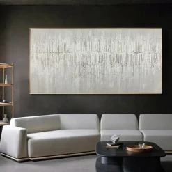 Manual Handmade Oil Painting Hand Painted Horizontal Panoramic Abstract Famous Modern Realism Rolled Canvas (No Frame)