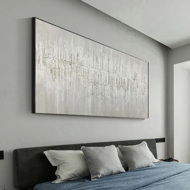 Manual Handmade Oil Painting Hand Painted Horizontal Panoramic Abstract Famous Modern Realism Rolled Canvas (No Frame)