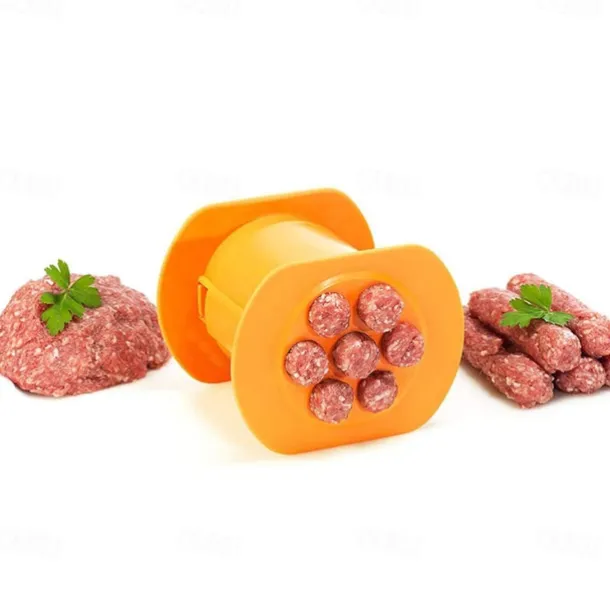 Manual Sausage Maker, One Press Cevapcici Sausage Meat Stuffer Filler, for Hand Operated Meat Grinder Food Grinder