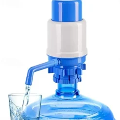 Manual Water Pump for 5 Gallon Bottle - Secure Fit on Top Jugs - 3 Tube Lengths, Protective Spout Cap, Cleaning Brush, Food-Grade Materials