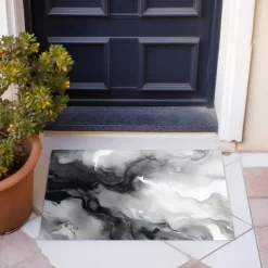 Marble Pattern Doormat Floor Mats Washable Rugs Kitchen Mat Non-Slip Oil Proof Rug Indoor Outdoor Mat Bedroom Decor Bathroom Mat Entrance Rug