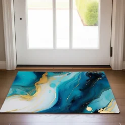 Marble Pattern Doormat Floor Mats Washable Rugs Kitchen Mat Non-Slip Oil Proof Rug Indoor Outdoor Mat Bedroom Decor Bathroom Mat Entrance Rug