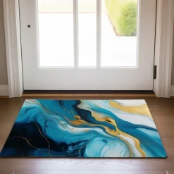 Marble Pattern Doormat Floor Mats Washable Rugs Kitchen Mat Non-Slip Oil Proof Rug Indoor Outdoor Mat Bedroom Decor Bathroom Mat Entrance Rug