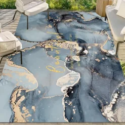 Marble Pattern Flannel Floor Mat Fabric Printed Home Entrance Doormat Carpet Mattress Bathroom Mat
